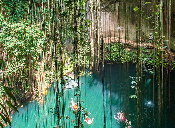 istock Ik Kil cenote close to Chichen Itza, Mexico 529371473