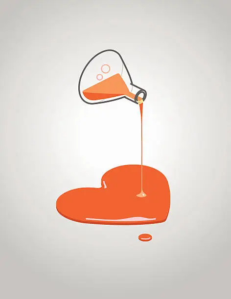 Vector illustration of love potion