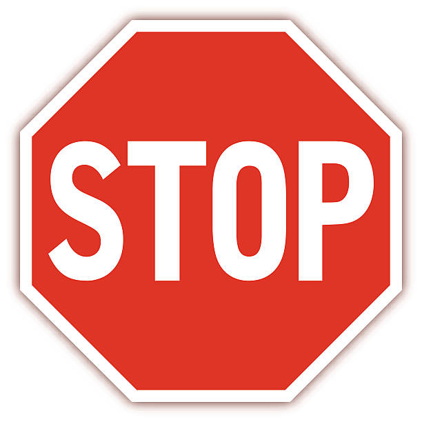 ilustraciones, imágenes clip art, dibujos animados e iconos de stock de señal de tráfico de vector - stop
