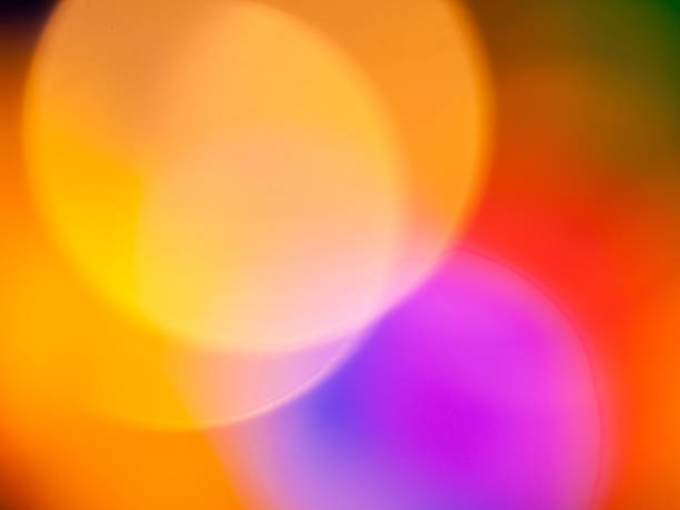 istock Out Of Focus Christmas Lights (abstract background color) 529371965
