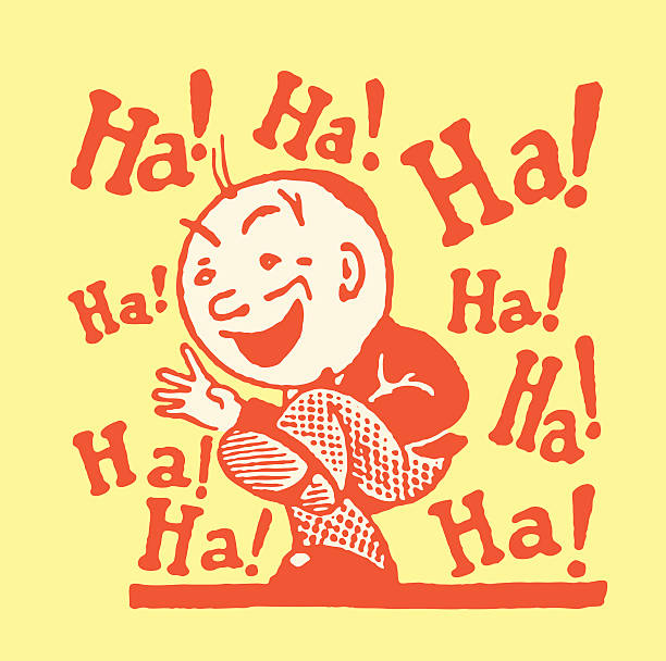 One Man Laughing Ha Ha Ha Stock Illustration - Download Image Now -  Laughing, Humor, Men - iStock