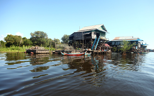 Cambodian floating village
