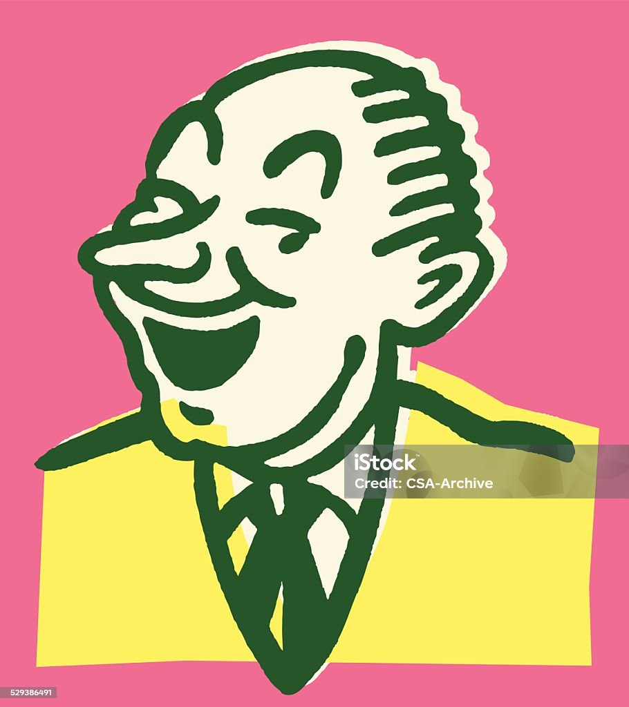 Laughing Man Looking to the Side http://csaimages.com/images/istockprofile/csa_vector_dsp.jpg Adult stock vector