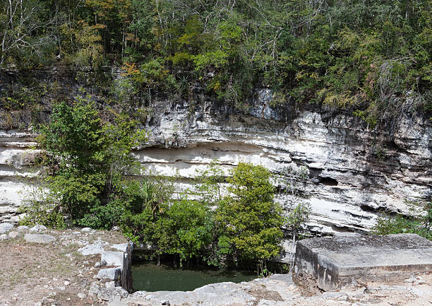 istock Yucatan, Mexico. Sacred cenote at Chichen Itza 529386697