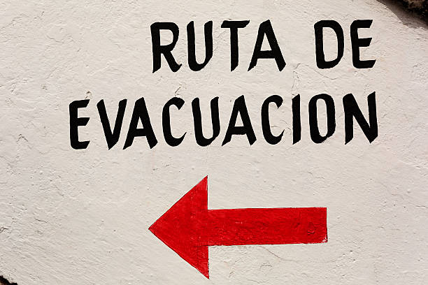 istock evacuation route sign in spanish 529387703