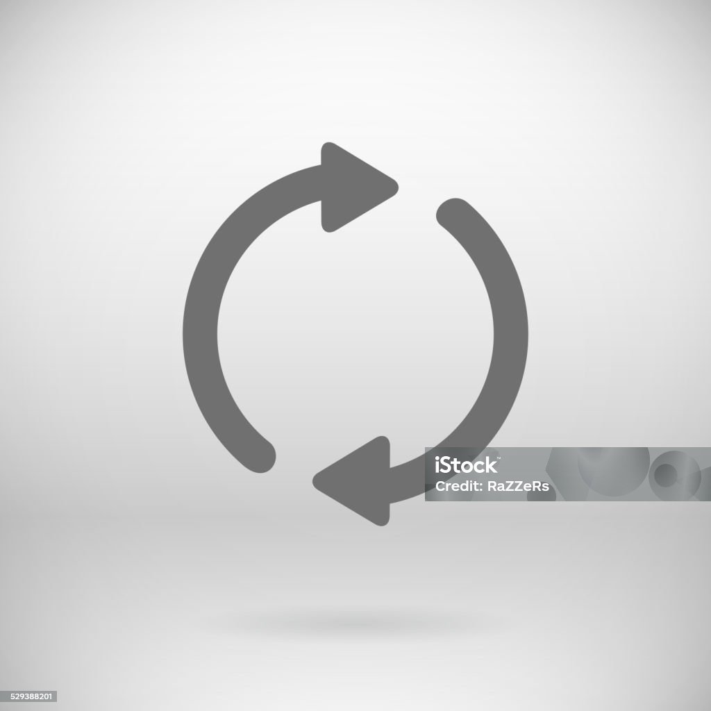 Quick Refresh Sign Flat Back Sign Vector Refresh Symbol Background Stock Illustration ...