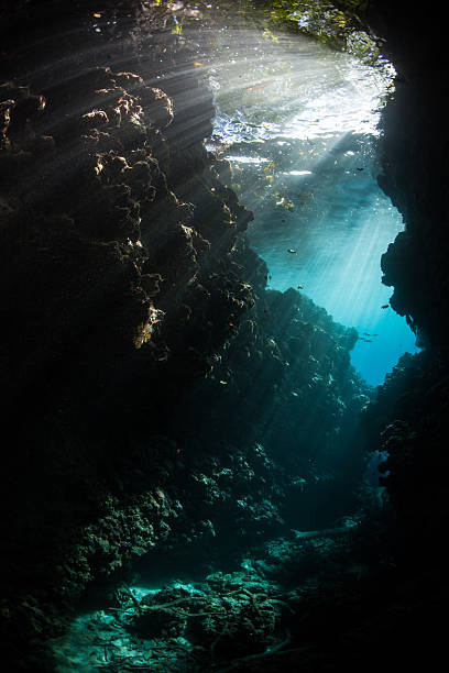 istock Underwater Grotto and Beams of Light 529398776