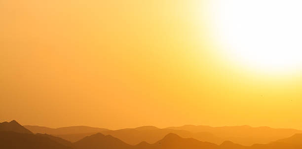 mountains sunrise - panoramic great appalachian valley the americas north america imagens e fotografias de stock