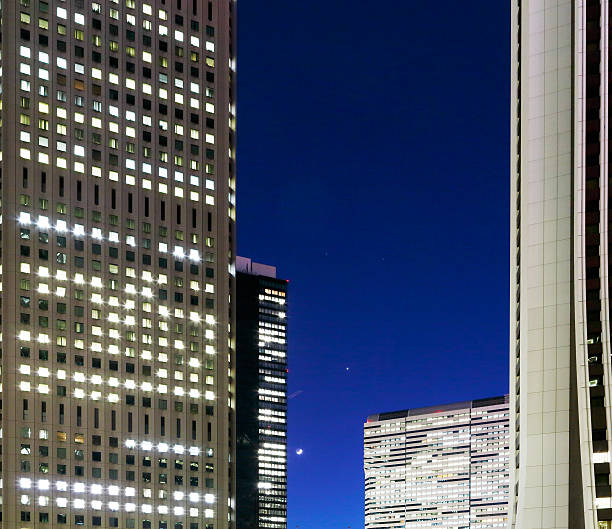 istock Shinjuku skyscrapers night view 529400946