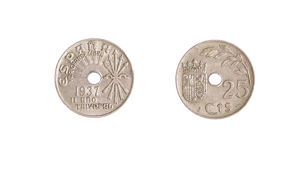 istock spanish coin vintage money obverse reverse 529401195