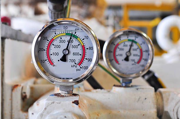 istock Pressure gauge for measuring pressure in the system 529401255