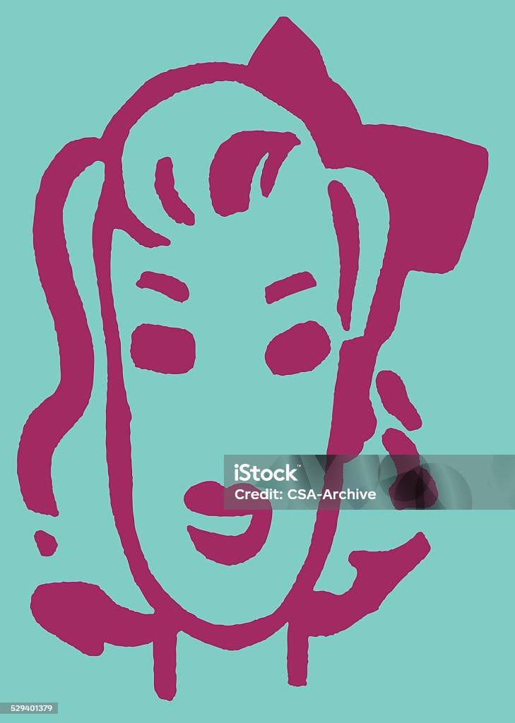 Woman with Hair Bow http://csaimages.com/images/istockprofile/csa_vector_dsp.jpg Adult stock vector