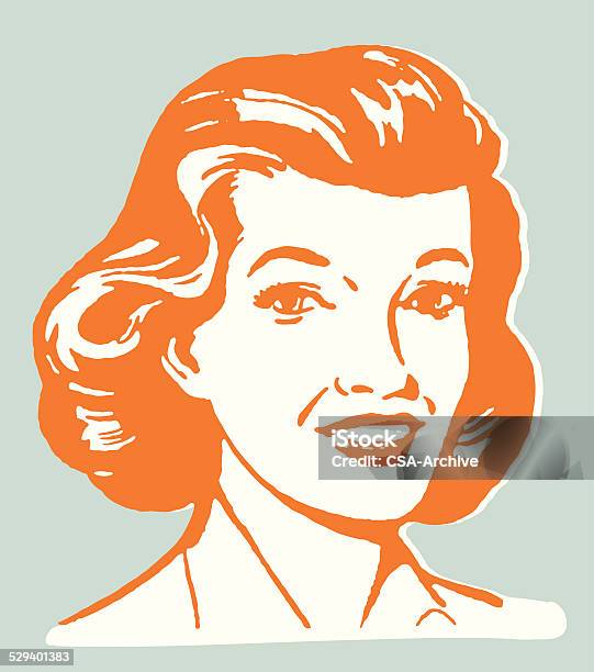 Smiling Woman Stock Illustration - Download Image Now - Adult, Adults Only, Cheerful