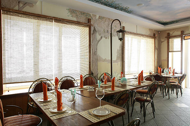 istock european restaurant in bright colors 529401425