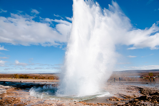 Most popular geyser in Iceland