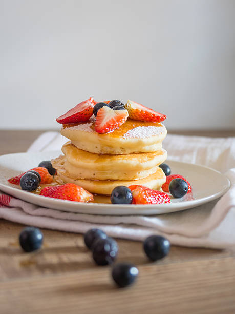 Berries Pancakes stock photo