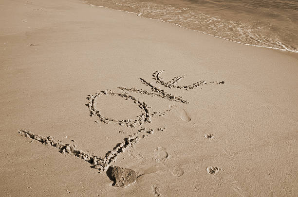 istock The word Love drawn on the beach sand 529403920