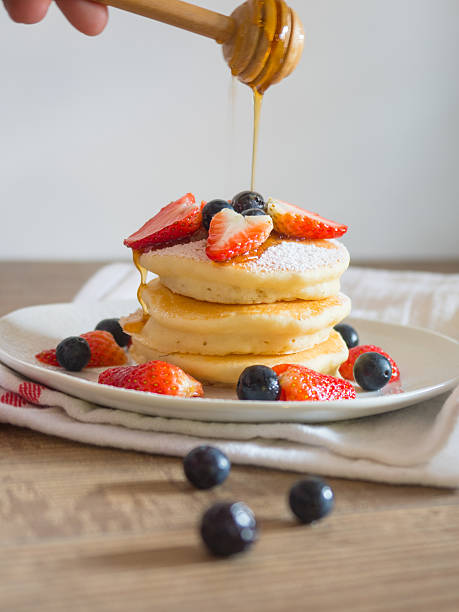 Berries Pancakes stock photo