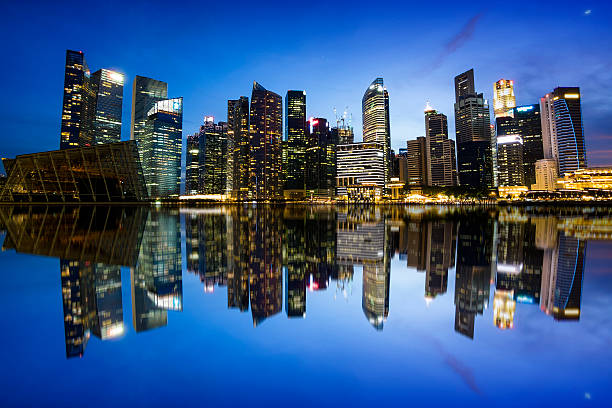 istock Singapore City Skyline at Night 529404870