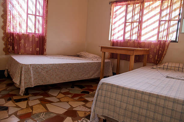 istock indoor room view with bed 529405088
