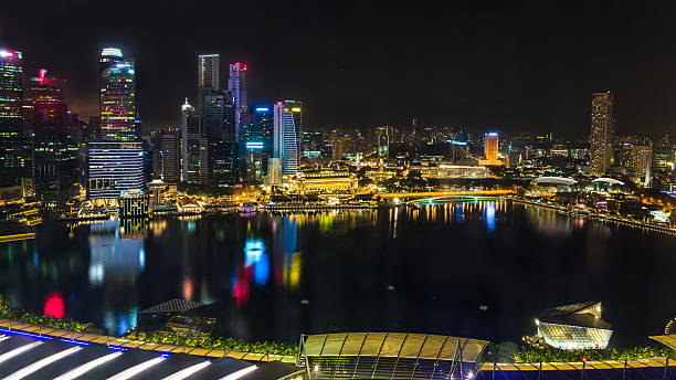 istock Singapore Bay Skyline at Night 529407136