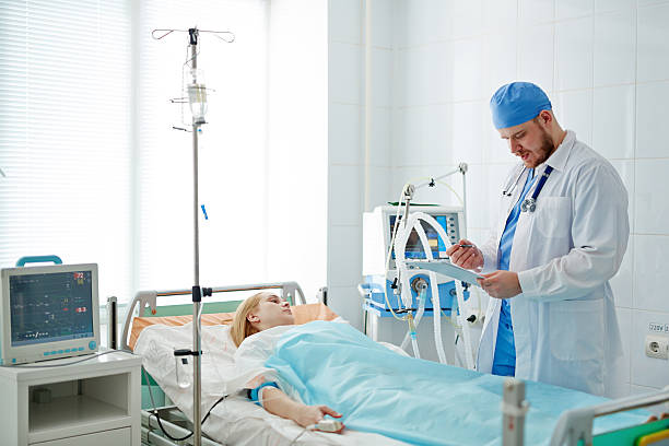 istock Woman in intensive care unit 529414944