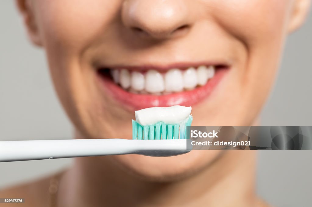 Ready for clening teeth Ready for clening teeth, toothbrush and toothpaste close up Brushing Stock Photo