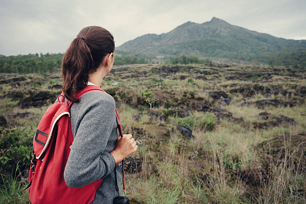 istock Traveler looking at the volcano 529417342