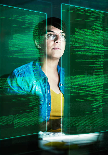 istock She's becoming part of the matrix 529418644