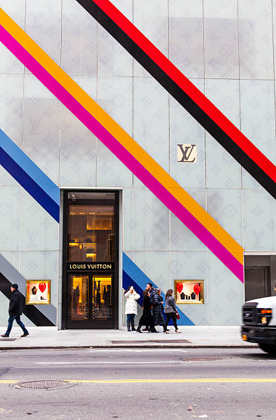 Louis Vuitton Flagship Store On 5th Ave 57th Street Stock Photo