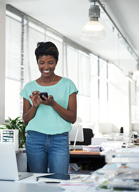 istock She makes sure to follow up with her clients 529420940