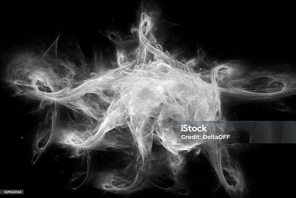 Abstract fractal background Digital abstract fractal background generated at computer in black and white. Abstract Stock Photo