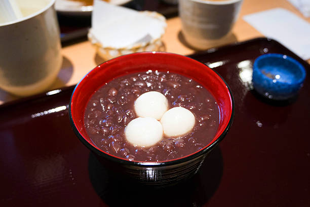 istock Red Bean Sweet Soup with Rice cake 529423670