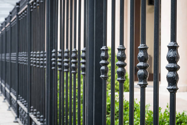 istock Iron fence  detail closeup 529426740