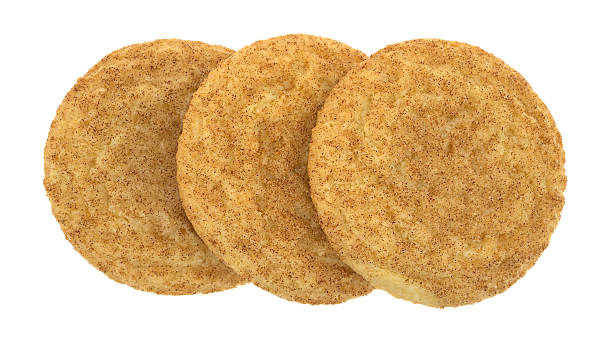 istock Fresh baked snickerdoodle cookies top view 529427056