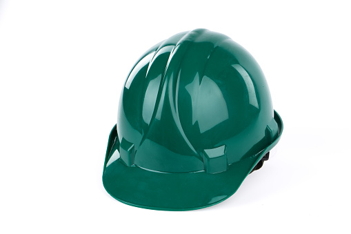helmet green on a white background 