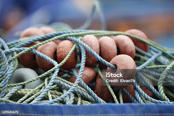 Fishing Nets Closeup Stock Photo - Download Image Now - Abstract, Blue, Close-up