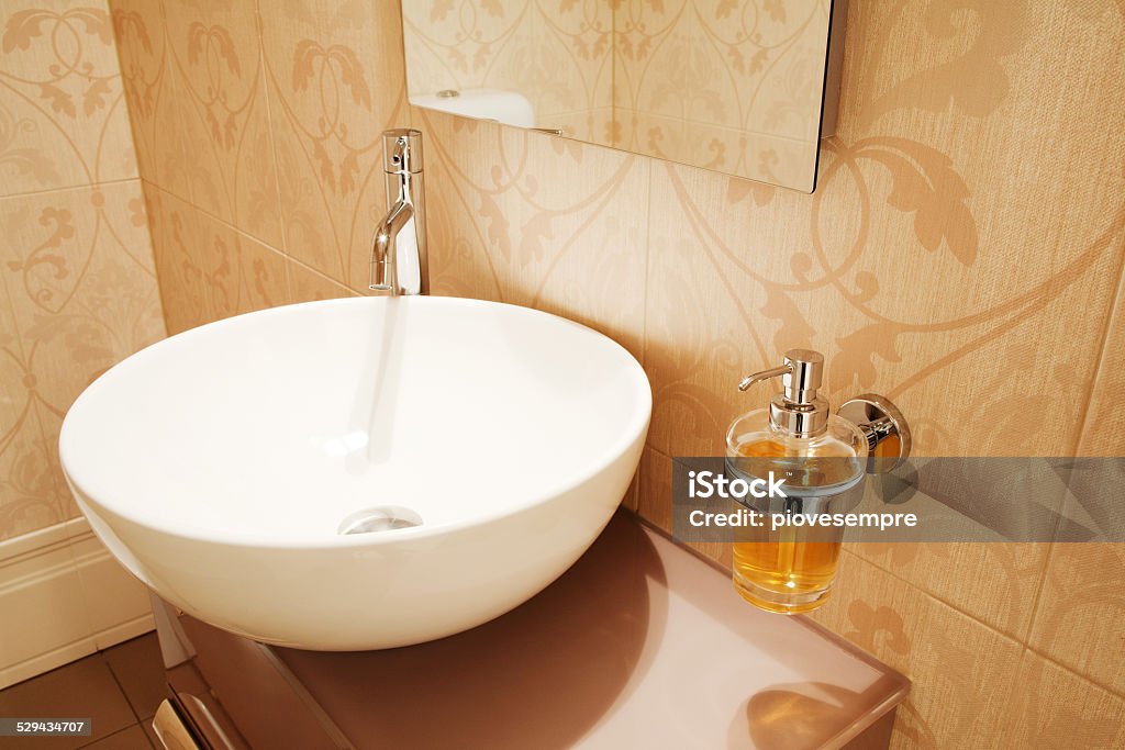 Modern sink Modern sink with soap Accessibility Stock Photo