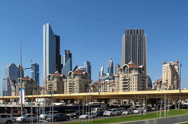 Harmony of the classic  and modern design of the new buildings in Dubai.