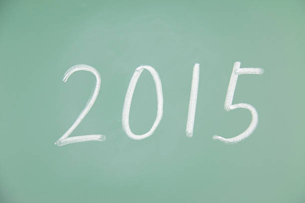 istock Year number 2015 written with on the blackboard 529436633
