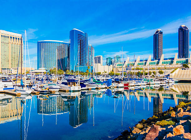 istock Skyscrapers of San Diego Skyline waterfront and harbor, CA(P) 529437455