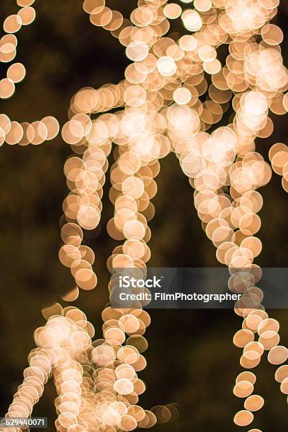 Abstract Circular Bokeh Background Of Christmas Light Stock Photo - Download Image Now
