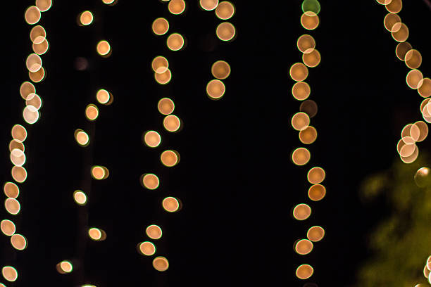 istock Abstract circular bokeh background of Christmas Light 529440073