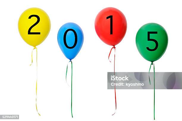2015 年新しい年バルーン変動 - 2015年のストックフォトや画像を多数ご用意 - 2015年, ひらめき, カットアウト