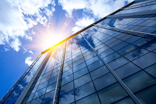 istock Modern glass building walls 529440479