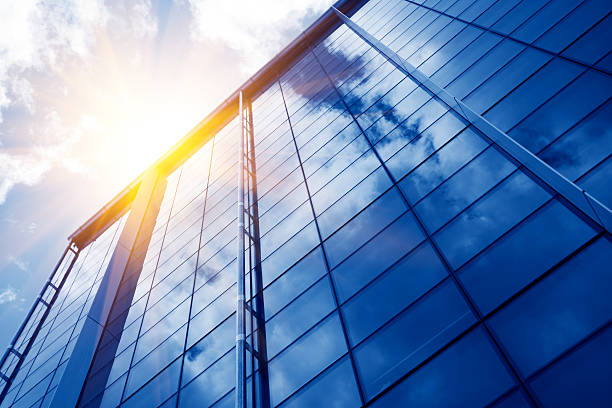 istock Modern glass building walls 529440545