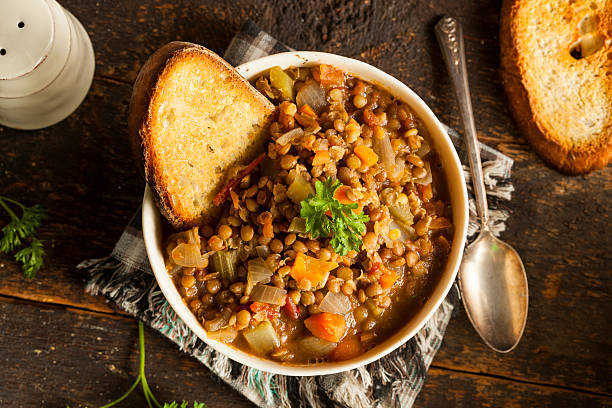 istock Homemade Brown Lentil Soup 529440577