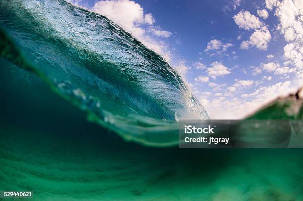 Over And Under Stock Photo - Download Image Now - Breaking Wave, Hawaii Islands, Horizontal