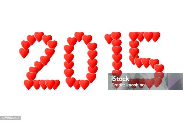 2015 年新しい年の赤いハート型の風船 - 2015年のストックフォトや画像を多数ご用意 - 2015年, ひらめき, カットアウト