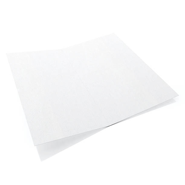 istock Blank paper on white background - Blank Card 529458931